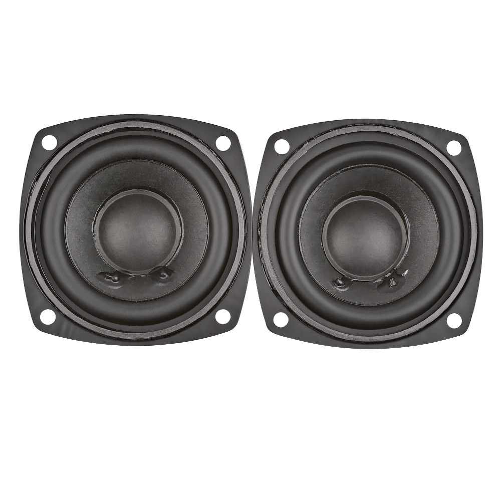 Alto-falante aiyima portátil, 2 peças, 2.5 centímetros, 4ohm, 10w, 66mm, alcance completo, áudio, baixo, multimídia, ímã
