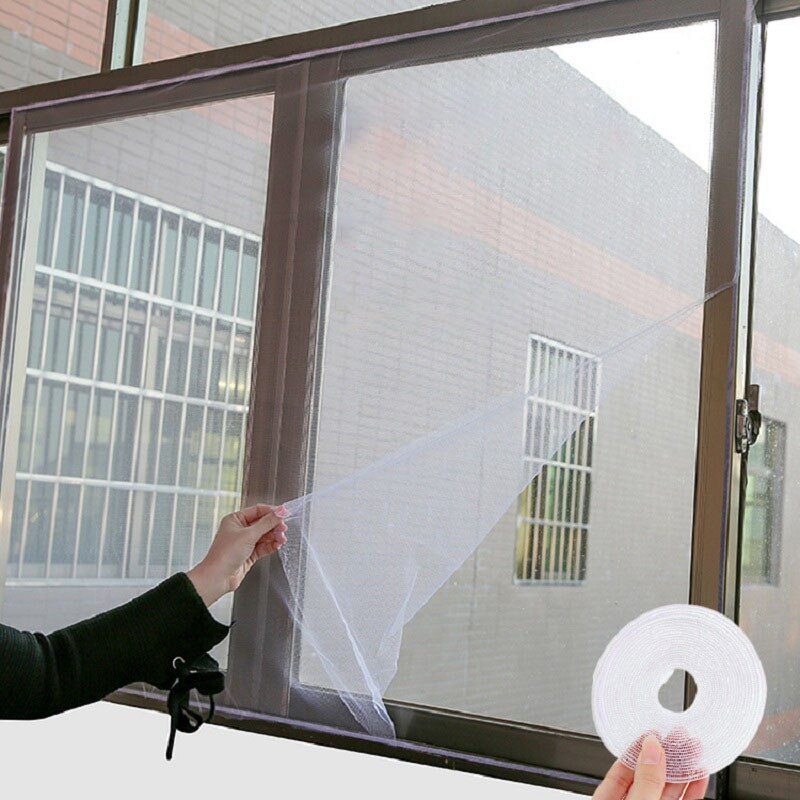 Summer Self-Adhesive Window Screen Mesh Anti-Mosquito Screen Window Net Screen Window DIY Can Be Cut And Encrypted Screen