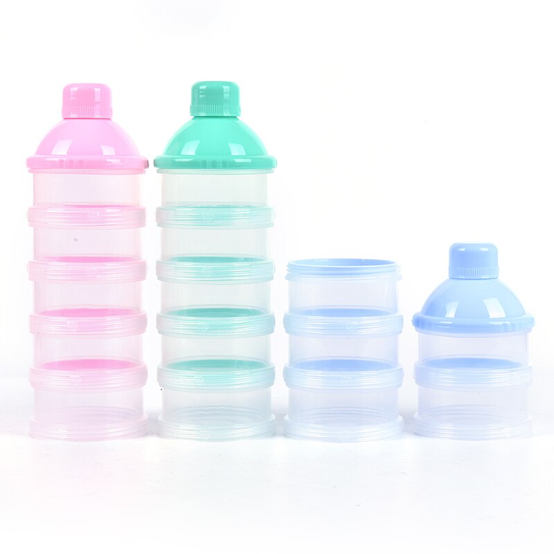 Portable Newborn Baby Milk Dispenser 5 Layers Milk Bottle Storage Container