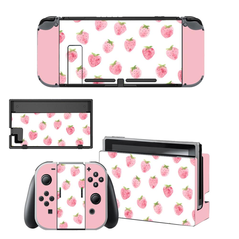 Protector de pantalla de vinilo para consola Nintendo Switch NS, pegatinas protectoras de Animal Crossing, controlador y soporte de soporte: KQBYSNS0020