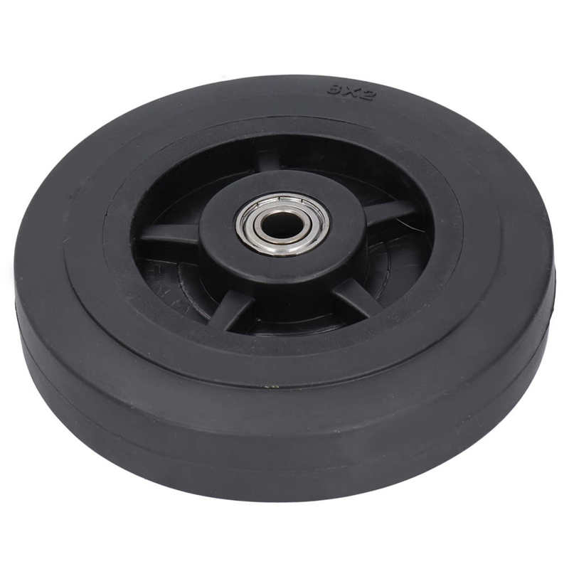 8in Mute Rubber Tire Cart Generator Wheel Replacement Parts Accessory for Agricultural Farm Gasoline Generator Cart