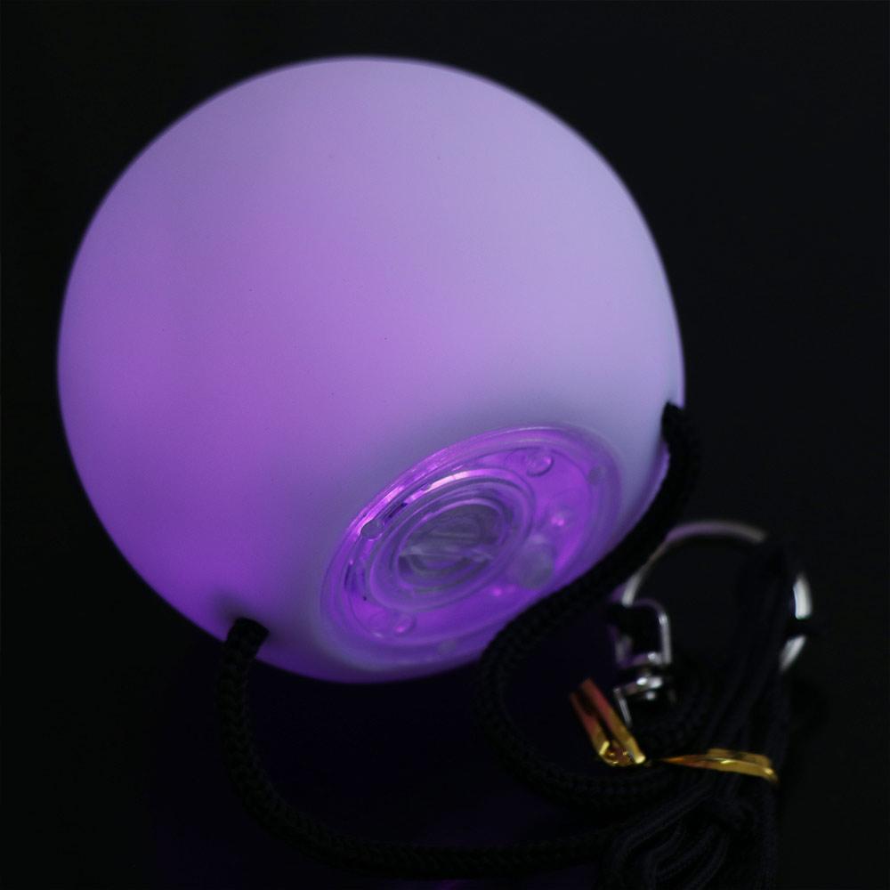 Palla POI LED colorata Creatività impermeabile RGB Puntelli luminosi per le mani Palla da lancio di danza del ventre luminosa estensibile portatile