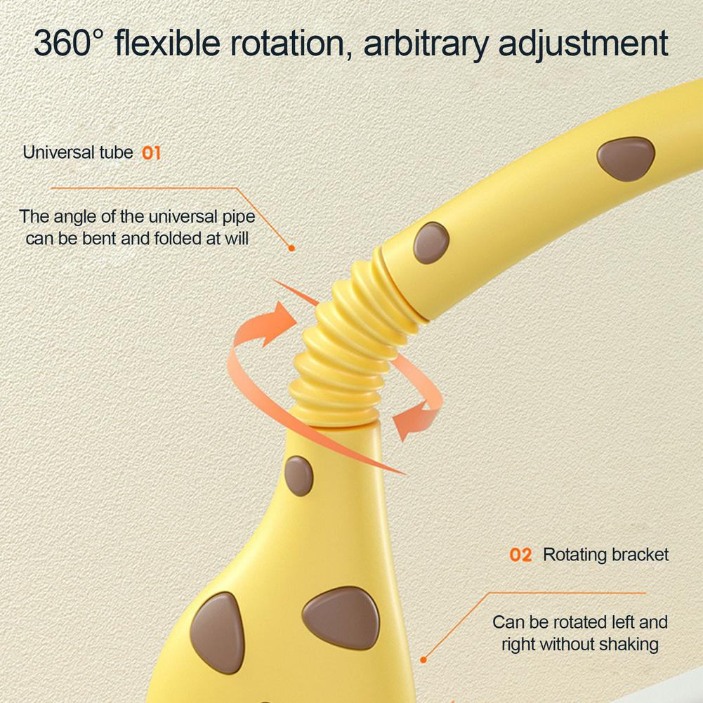 Cute Giraffe Profile Baby Crib Mobile With Projector And Light Musical Rotating Rattle For Helping The Baby To Sleep Comfortably