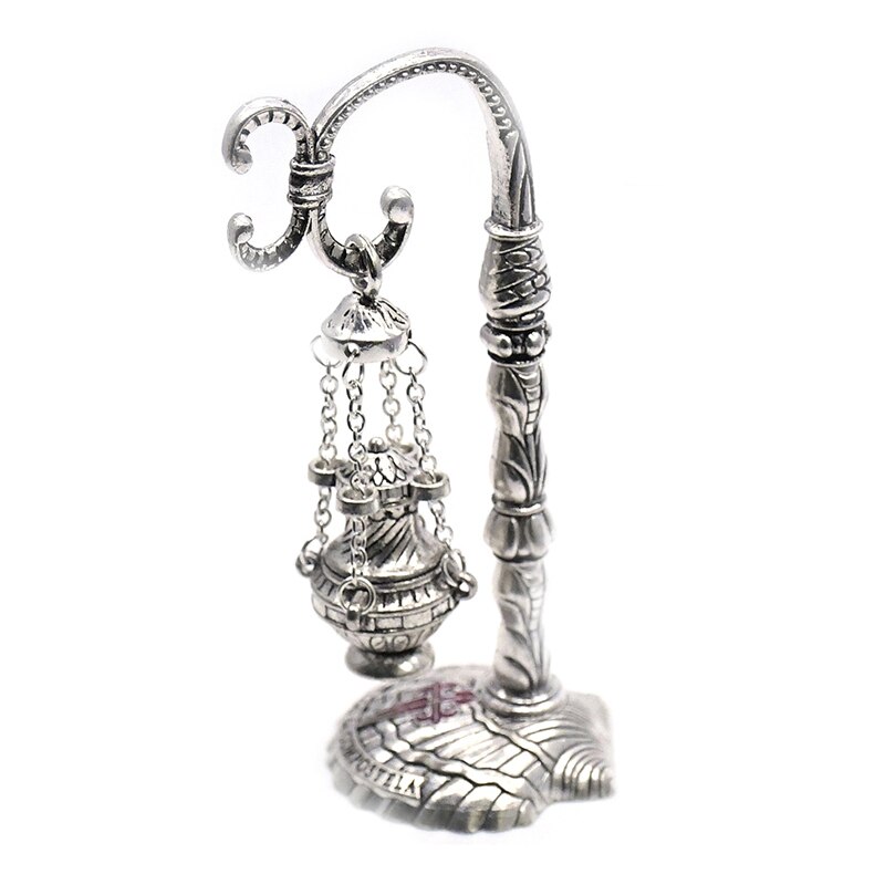 Antieke Gesneden Wierookbrander Kruis Decoratie Kerk Kapel Ornamenten Gebed