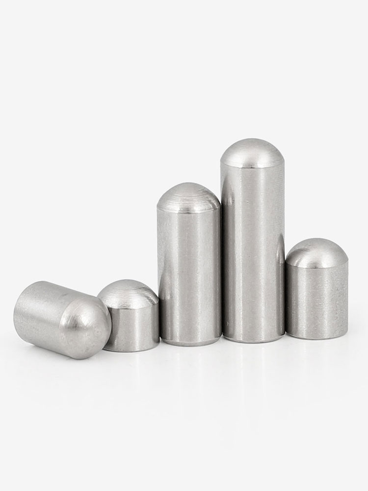 Goupille cylindrique à tête ronde en acier inoxydable, tige de positionnement solide, M1.7 M1.8 M1.85, 3 4 5 6 10mm