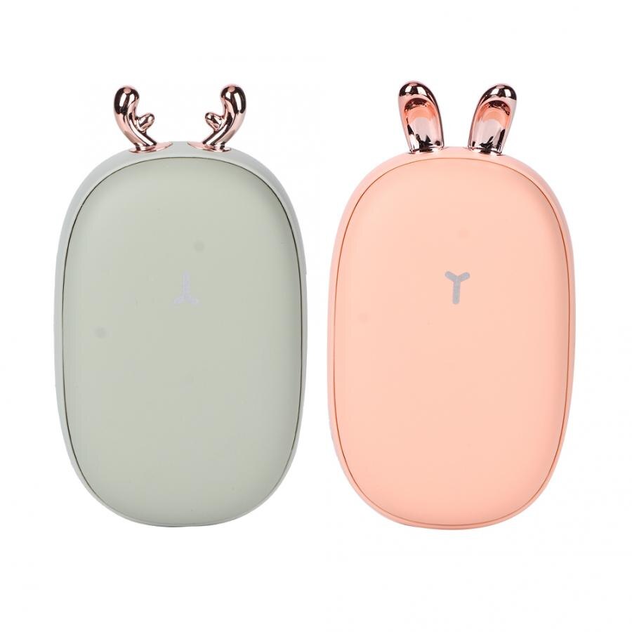 2 in 1 mini draagbare usb-oplaadbare dubbelzijdige thermostatische handwarmer mobiele powerbank verwarming calefactor