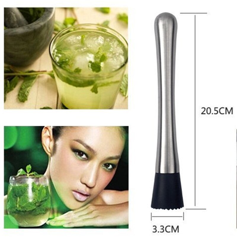 andes stainless steel cocktail shaker Mojito Muddler bar collection masher stir bar bartending tool cocktail bartender bar tool