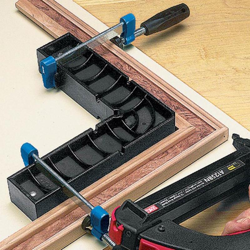 2pcs Woodworking Right Angle Ruler Locator Positioning Block Fixed Carpentry Clamp Tool Right Angle Assist Angle Measuring Tools