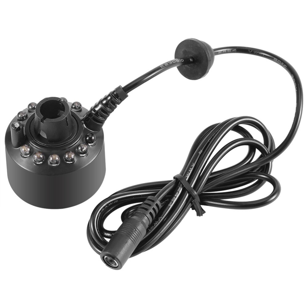 Ultrasonic Mist Maker 12 LED Fish Tank Mist Maker Forger Atomizer Humidifier For Aquarium Decoration AU/EU/US/UK Plug D30