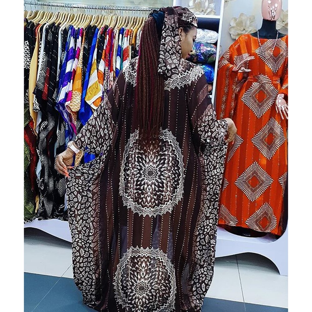musulmana Kaftan Abaya de Dubai vestido de diamantes con rayas Floral imprimir islámica ropa para mujeres manga Maxi vestido el Islam