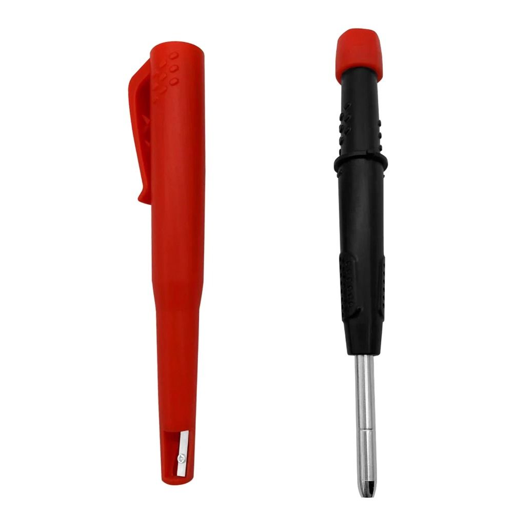 Massiver Zimmermann Druck bleistift einteiliges Stift kappe mit Anspitzer Holz bearbeitung Bau Bleistift Schreibwaren zubehör