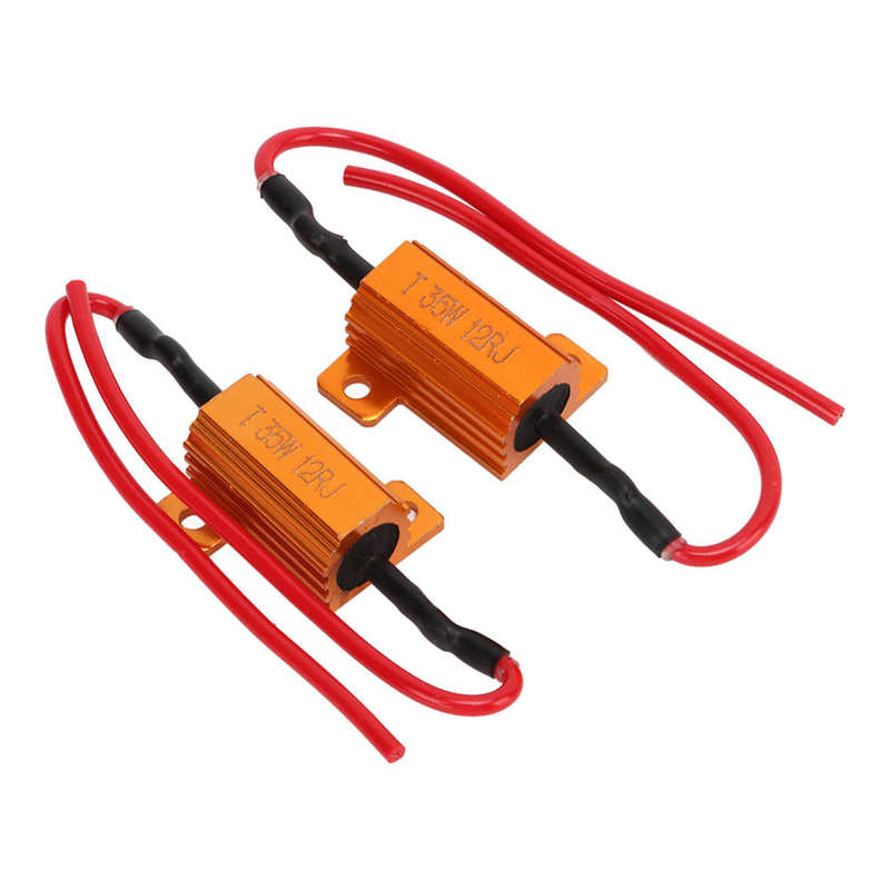 Load Resistor Set 35W 12Ohm Load Resistor for LED Turn Signals for Fog Lights for DRL
