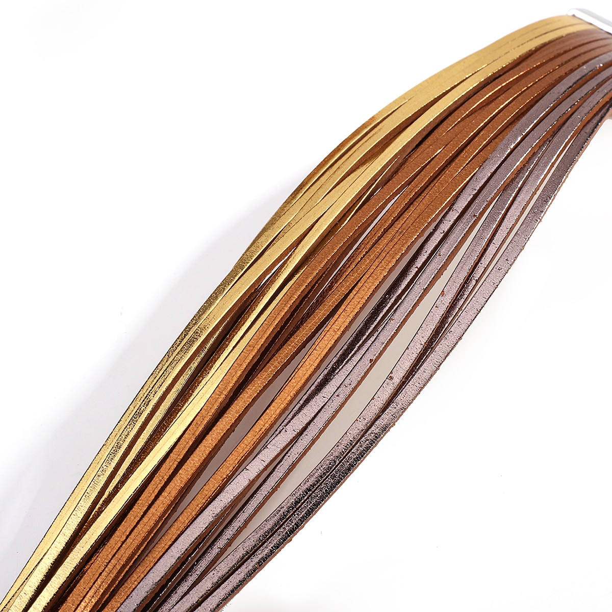 Amorcome – Bracelet en cuir mince multicolore, bandes multiples, large, bijoux de fête à la , Bracelets pour femme