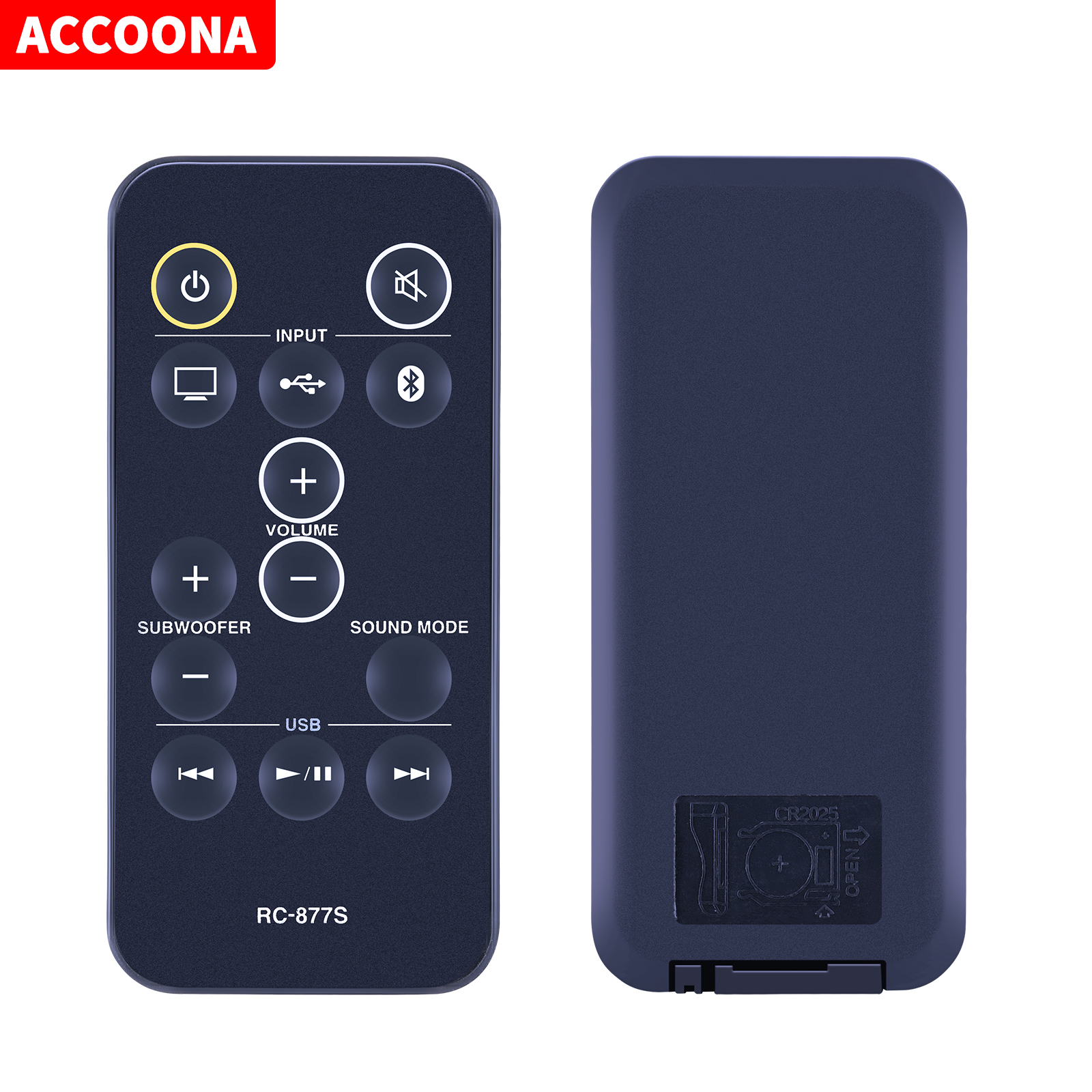 RC877S Replace Remote Control Fit for Onkyo Sound Bar LB401 LS-B50 LS-T10 LST10