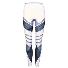 female explosion models sportswear sports cycling training fitness black and white printed sweatpants