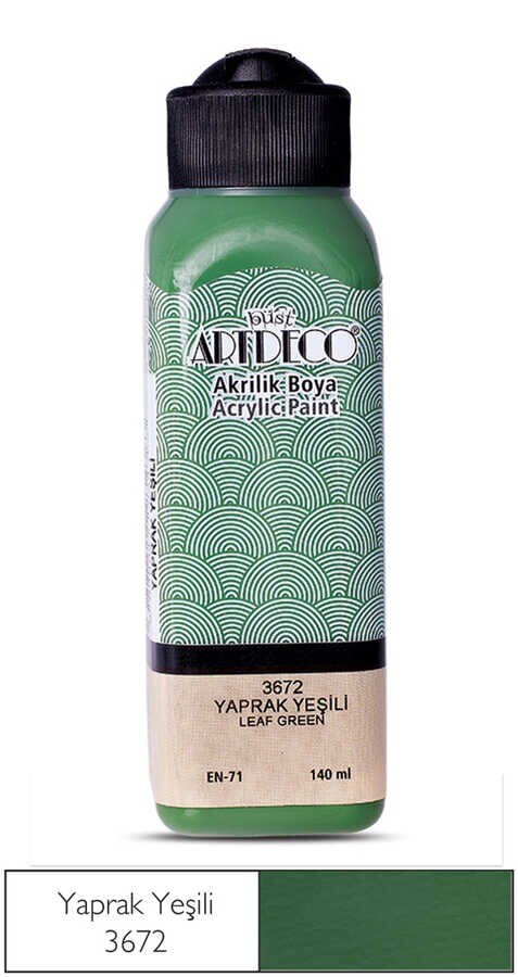 Artdeco farba akrylowa zielony kolor i odcienie: leaf green