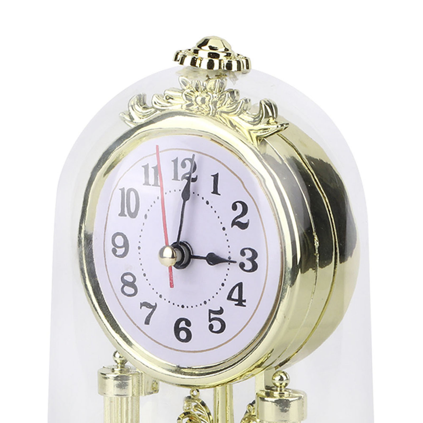 Table Clock European Retro Style Antique Silent Desktop Clock Home Decor for Living Room Office Hotel