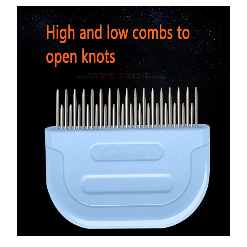 Pet products cat comb flea removal comb stainless steel needle comb hairdressing comb hair opening knot cat products