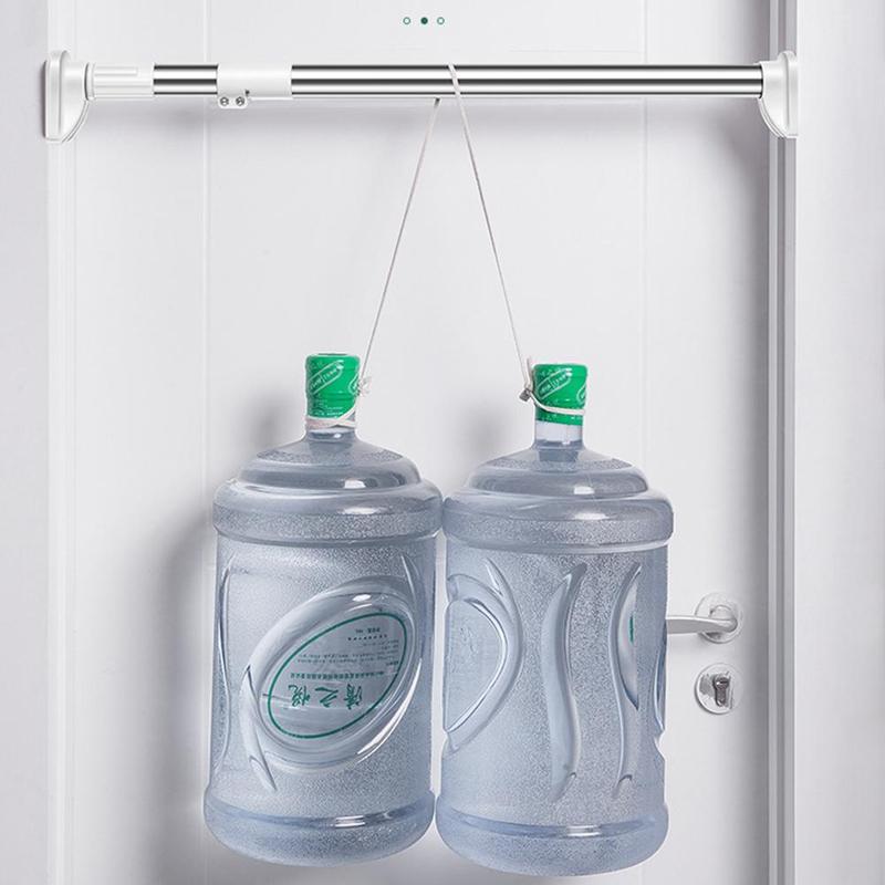 Telescopic rod punch-free hanging clothes drying rod bathroom toilet rack shower curtain rod curtain rod