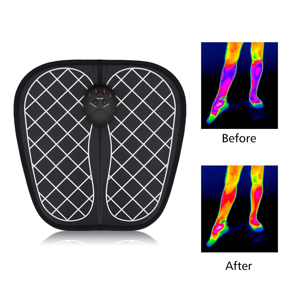 Fodmassager elektrisk ems fodmassager abs fysioterapi revitalisere pedicure fodvibrator trådløs fod muskelstimulator