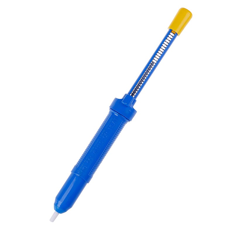 1Pcs Aluminium Solder Sucker Vacuum Soldering Iron Desolder Desoldering Pump Tool Removal Blue