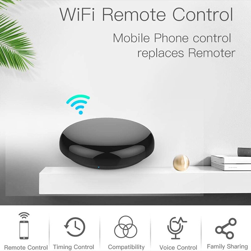 Smart Wireless WiFi-IR Remote Controller Tuya/Smart Life APP WiFi Infrared Remote Controller Air Conditioner TV