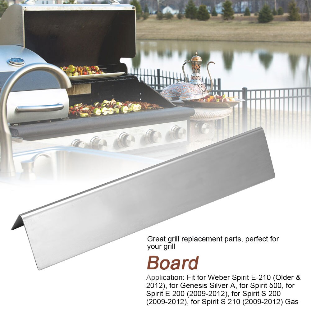 3Pcs Gas Grill Heat Plates Part Replacement Fit for Weber Spirit for Genesis Silver Series Kitchen Tool weber