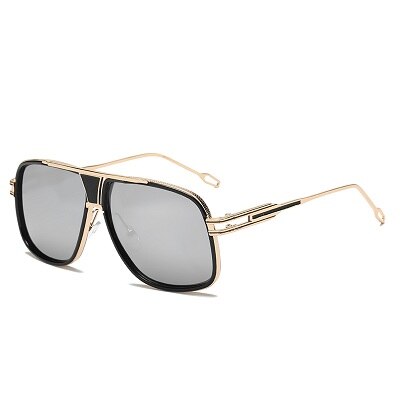 Mote menn kvinner solbriller klassisk retro stor innfatning voksen trendy solbriller solbriller utendørs briller turbriller: 02