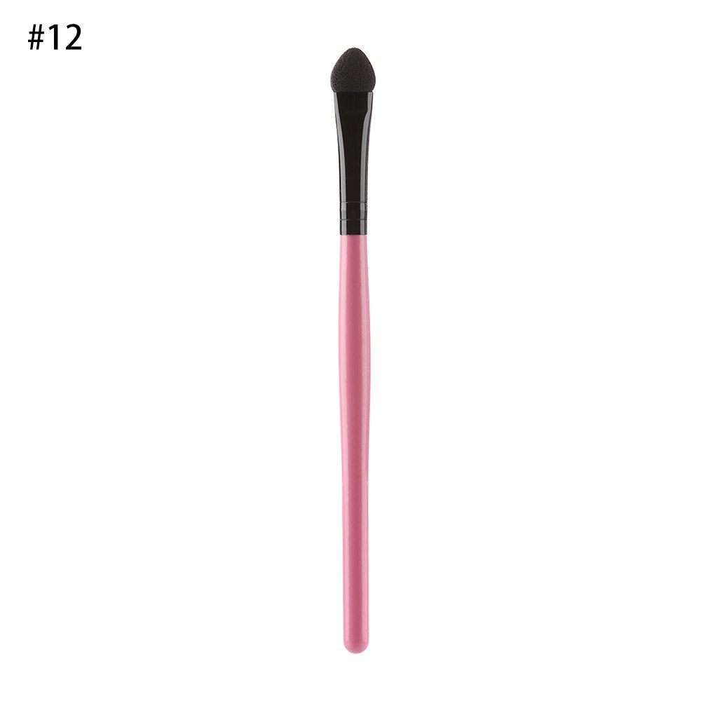 Pinceau à Long manche pour fard à paupières, éponge professionnelle, bâton à sourcils, applicateur de fard à paupières Portable, Eyeliner, outils de maquillage cosmétique, 2 pièces: 12