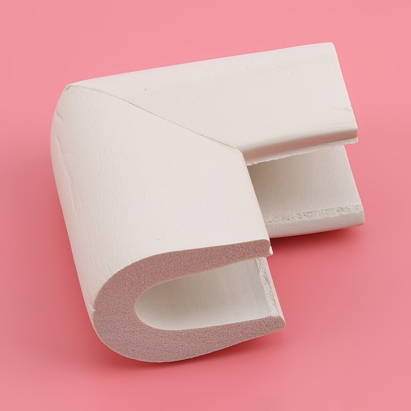 10 Pcs/Pack Baby Child Safety Anti-Collision Corner Guards Thicken Rubber Protection Sleeve Furniture Edge Corners Cover Caps: White