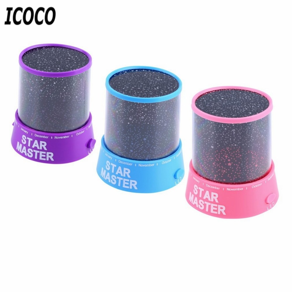 LED Night Light Projector Starry Sky Star Master Projection Lamp Children Kids Baby Sleep Romantic Led Projection Lamp Light