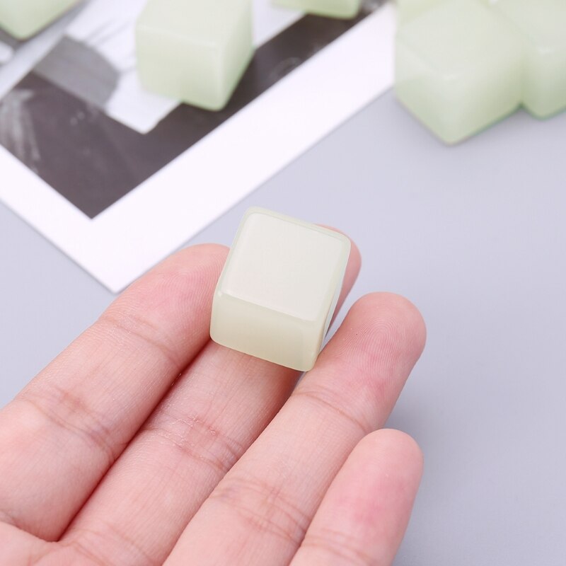 Dés vierges acryliques de dés lumineux de Cube de 25 pièces pour la directe de jeu de société de TRPG