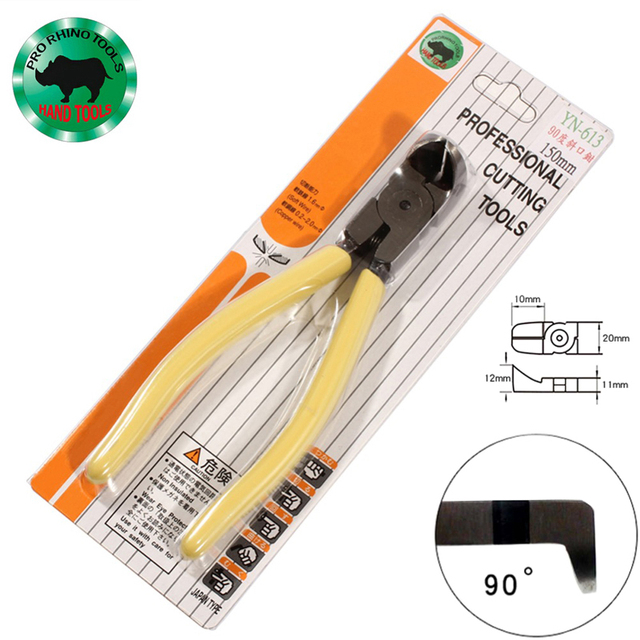 Original pro rhino tools 45 graders avfasad plattång 90 ° rätvinklig böjd blad plastavbitare diagonaltång: Grön, lila