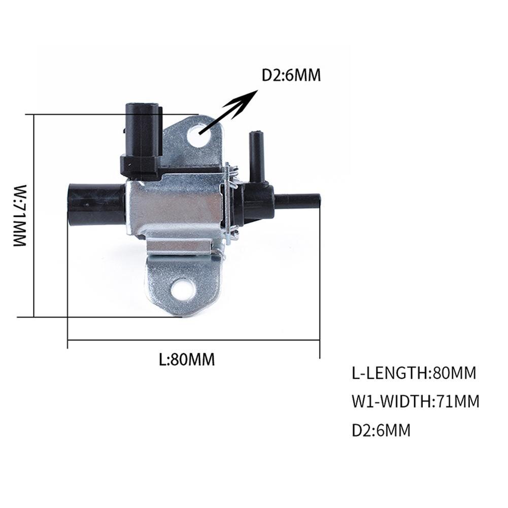 Automobiel vacuümsolenoïdeklep kunststof metalen inlaatspruitstukdoorgang regelklep + kit oe :l801-18-741 1 s 7 g 9 j 559bb