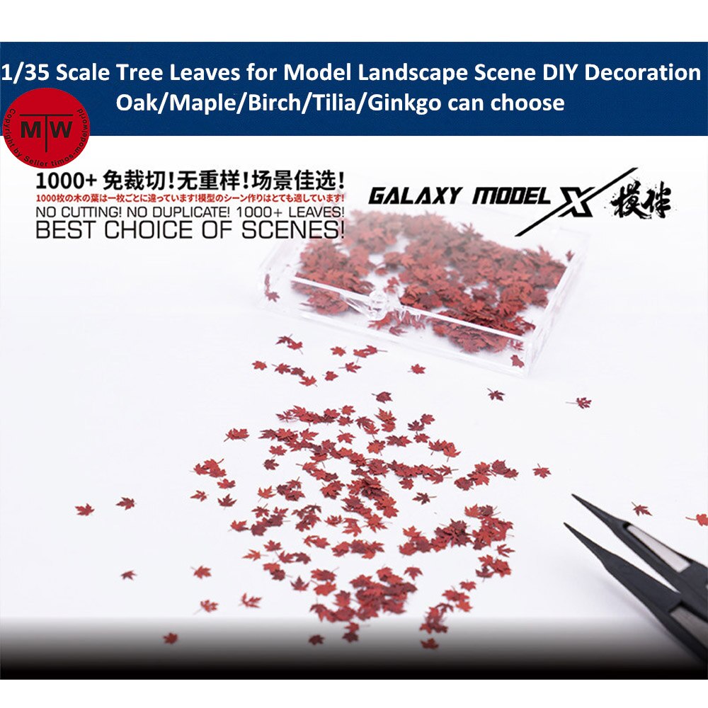 1/35 Scale Model Building Tree Leaves Foliage for Model Landscape Scene DIY L35001/L35002/L35003