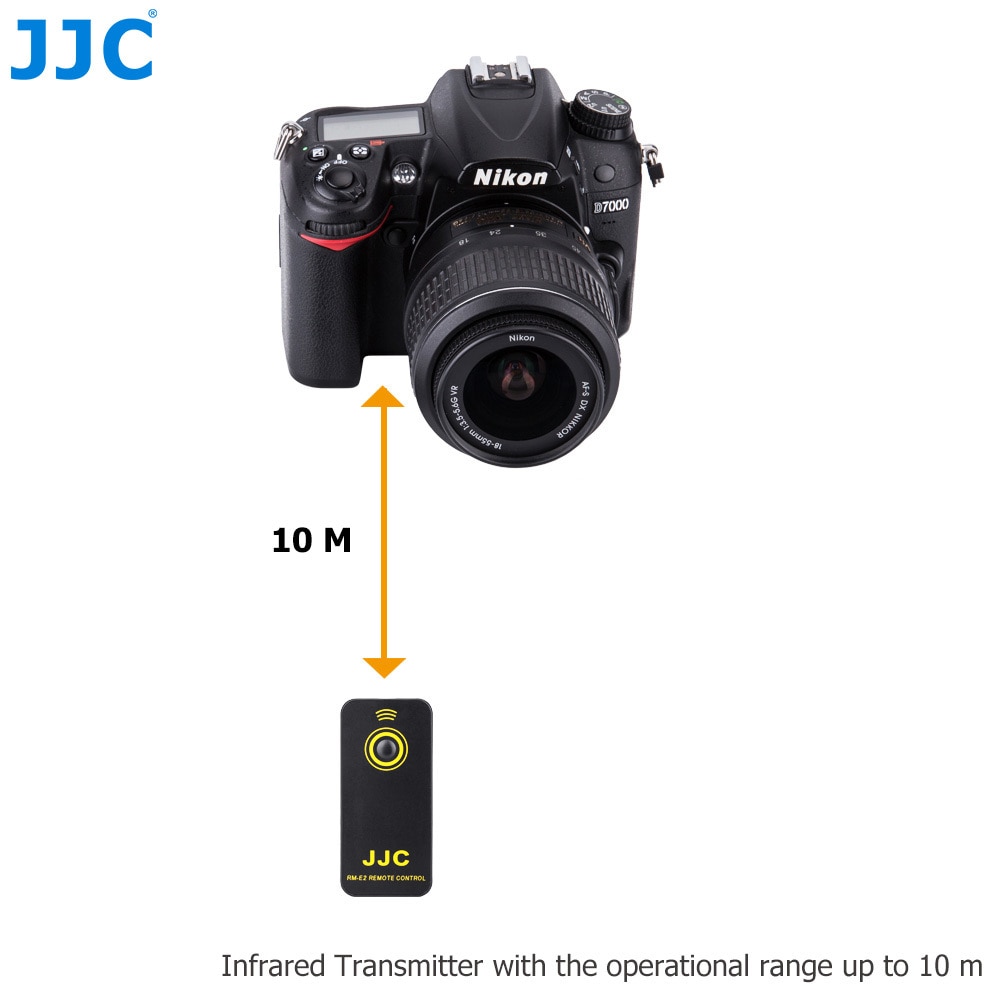 Jjc Camera Draadloze Afstandsbediening Ir Commander Video-opname Control Voor Nikon D750 D90 D600 D7200 D3300 Coolpix Etc. Vervangen ML-L3