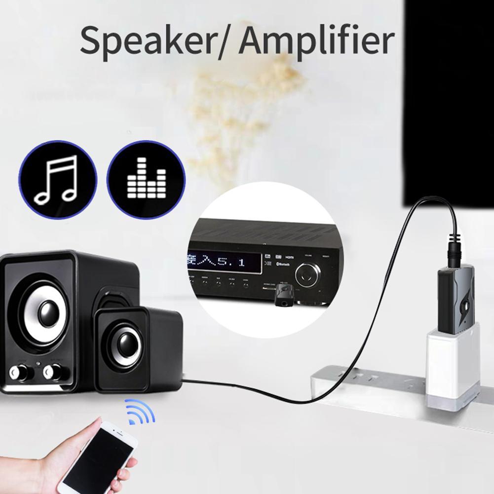 5.0 Bluetooth-compatible Transmitter Aux Receiver Usb Dual Output Computer Audio Adapter
