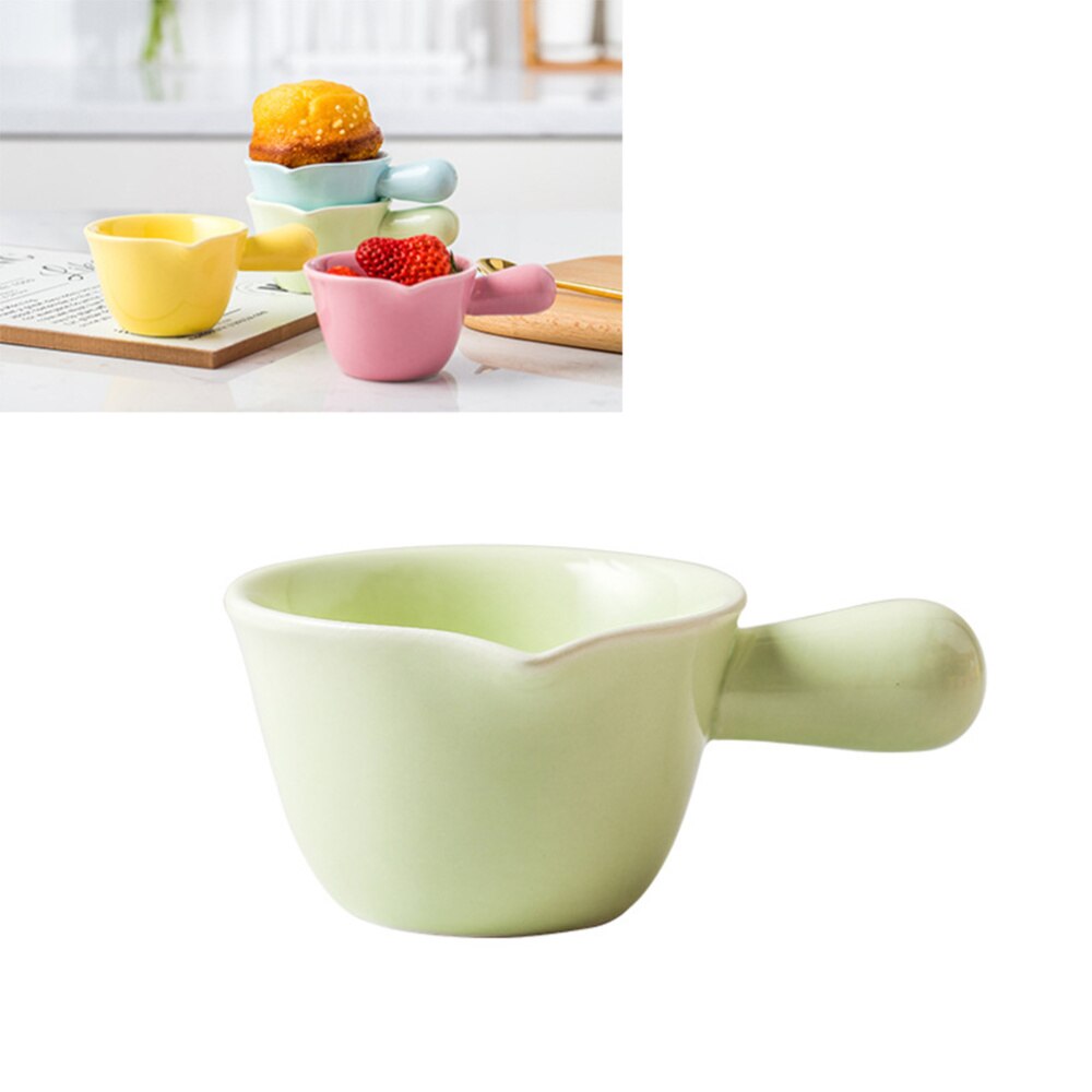 Ceramic Pan Cooking Pot 70ML Mini Ceramic Cookware Casserole Food Supplement Pot Single Handle Porridge Pot Small Stoc