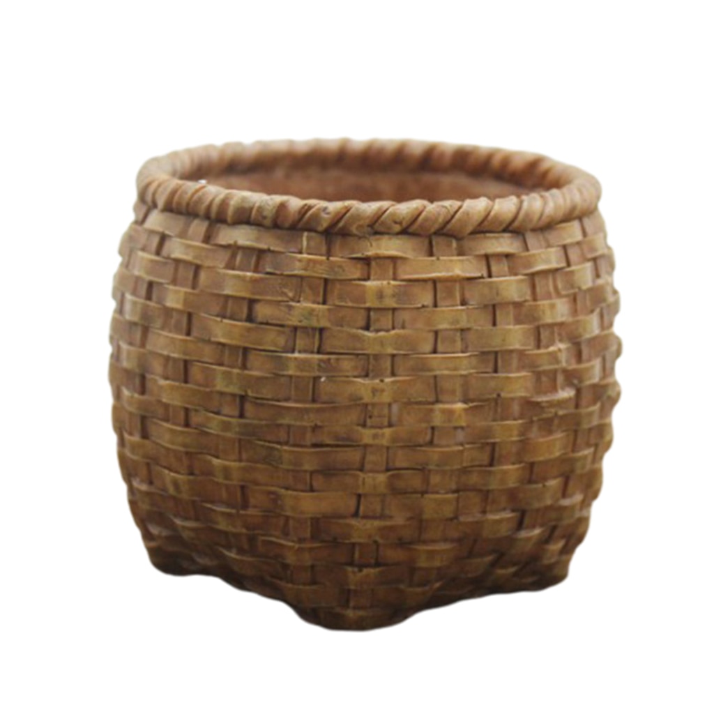 Vintage stil harpiks saftig planter potte kaktus planter boks fairy hage dekor diy hjemme desktop blomsterpotte