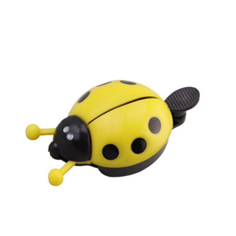 Leuke Fiets Fiets Bel Cartoon Lieveheersbeestje Fietsen Bell Outdoor Ridding Accessoires Sport Bike Ring Kind Rijden Apparatuur: YELLOW