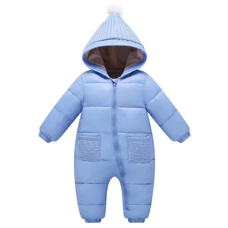 Herfst Winter Baby Kleding Hooded Donsjack Rompertjes Voor Jongens Meisjes 0-18 Maand Peuter Warme Dikke Pasgeboren Slijtage baby Jumpsuit