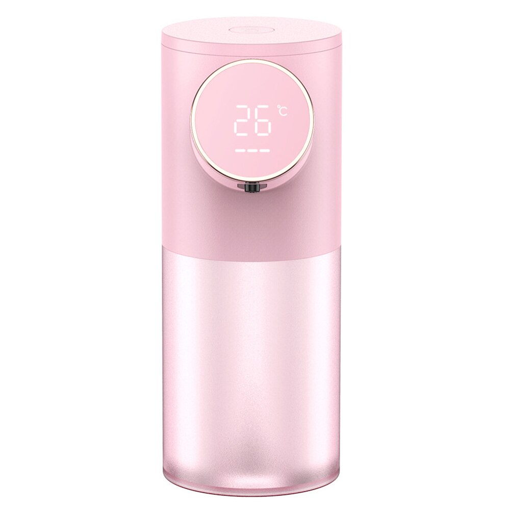 Hands Free Automatic Liquid Soap Dispenser Touchless Smart Sensor Foam Soap Dispenser Hand Washer For Kitchen Bathroom: Digital USB Pink