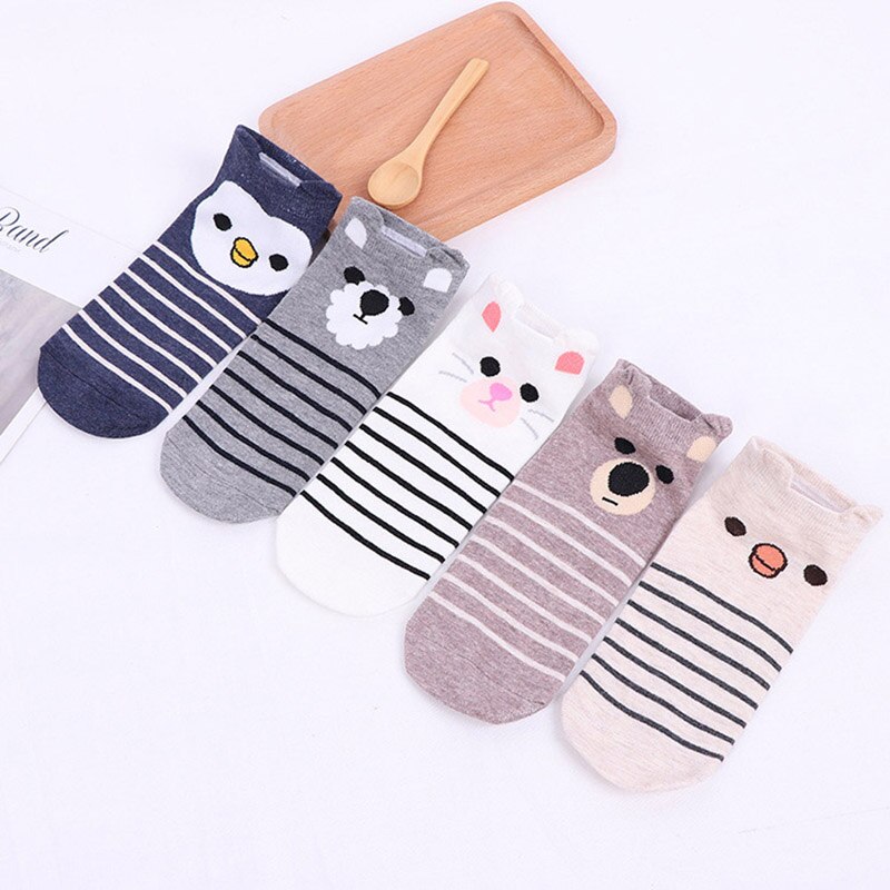 Cartoon Animal Print Baby Socks Cute Cotton Short Baby Girl Boy Socks Spring Autumn Soft Ankle Socks Baby Sokken
