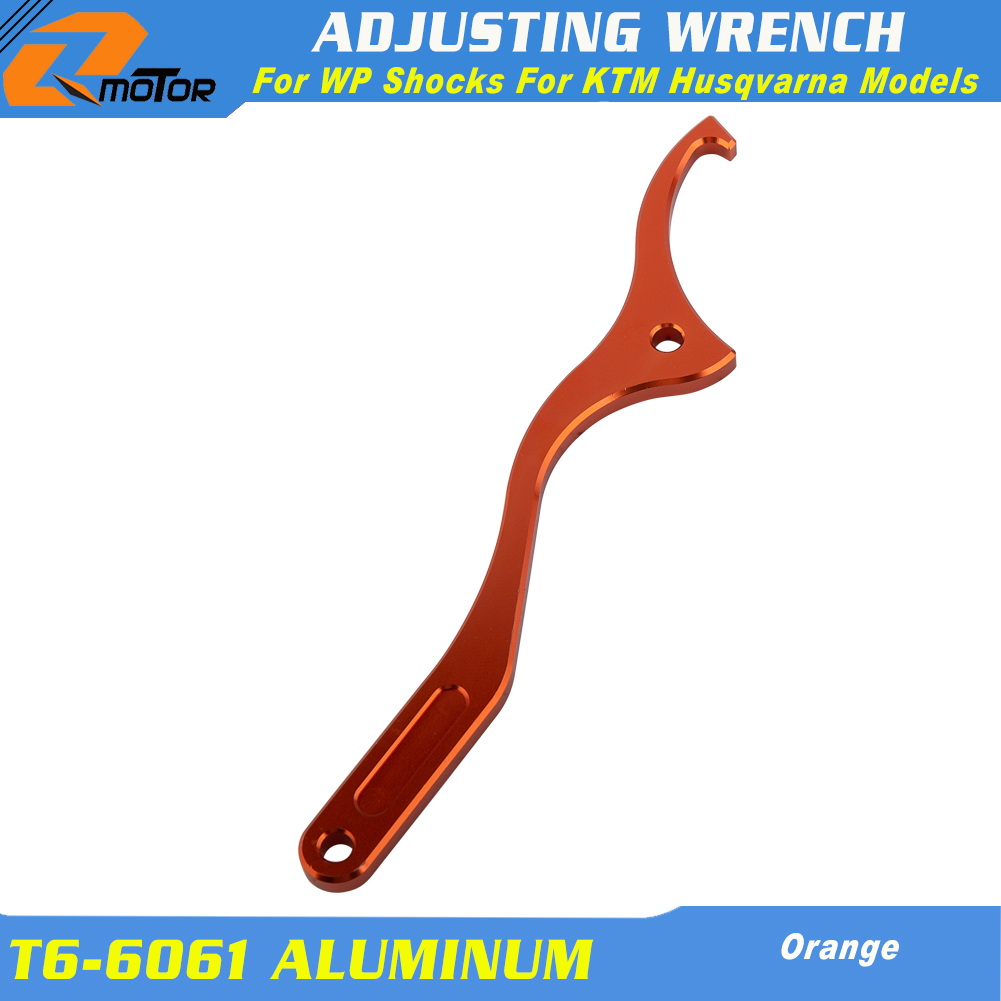 CNC Achter Demping Schokdemper Steeksleutel Tool Voor Voor KTM SX SXF XC XCF EXC Voor Husqvarna TE FE TC FC TX FX 125-501 Modellen: Oranje