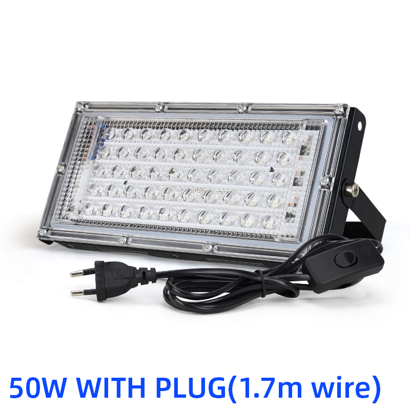 50W 100W 150W UV FloodLight 395nm 400nm Waterproof AC220V Ultraviolet Fluorescent Stage Lamp Disco Party LED Stage Blacklight: Cold White