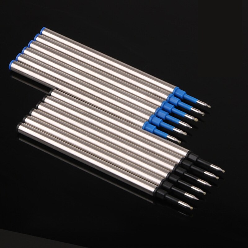 5pcs Ballpoint Pen Refills Replacement 0.5mm Blue Black Red Ink Color for School Office Writing Stationery