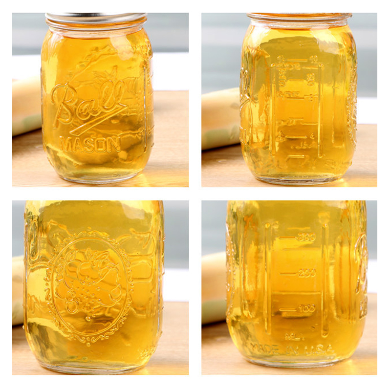 Bouteille de rangement de cuisine maçon | Tasse en verre, bocal de cuisine, bouteille de jus, bouteille de boisson avec couvercle, organisateur de cuisine