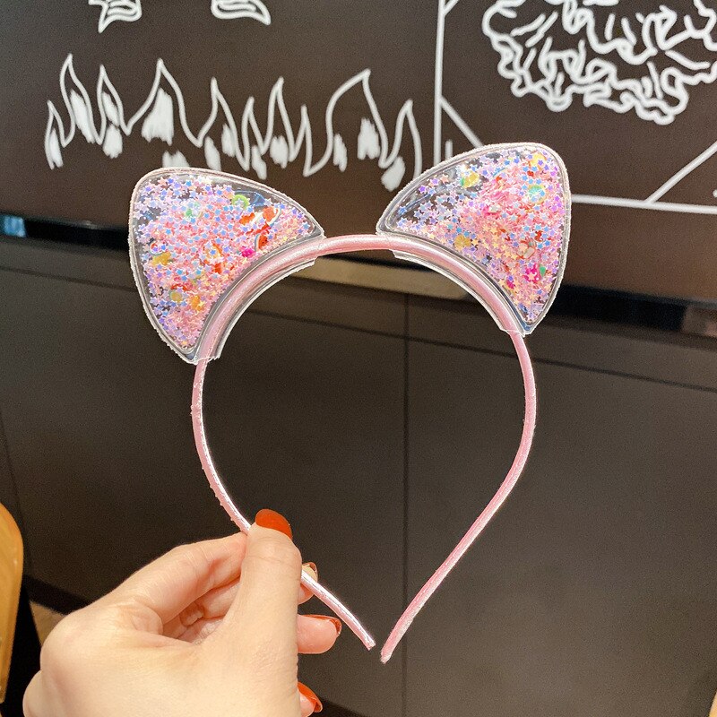 1Pcs Leuke Kat Oren Hoofdband Baby Meisjes Haarband Koreaanse Kinderen Prinses Kids Haarband Props Party Meisjes Haar accessoires: 2