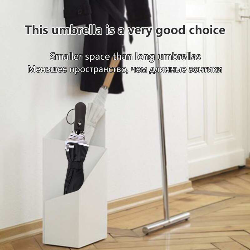 Paraguas plegable resistente al viento de 110cm para hombre y mujer, sombrilla de lluvia 8 K, sombrilla grande para caballero, portátil, de negocios, con mango largo