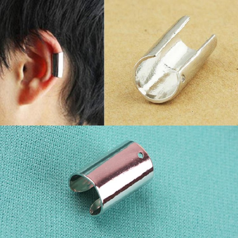 1PC Zilver Kleur Mannen Vrouwen OOR Manchet Eenvoudige Stijl Oor Bot Clip Trendy Clip Oorbellen Mode-sieraden 3 Kleur